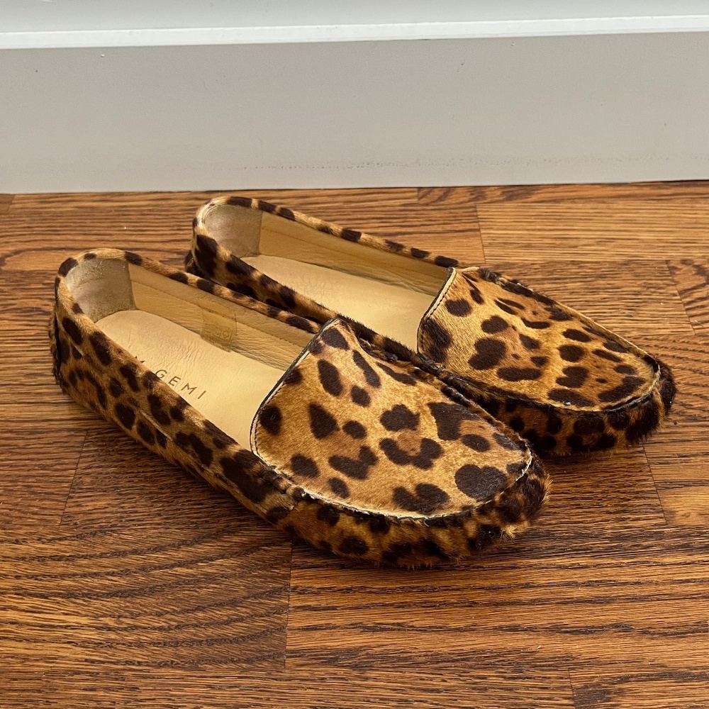 M.Gemi Felize driver - tan leopard, animal hair - size EU 38 / US 7.5